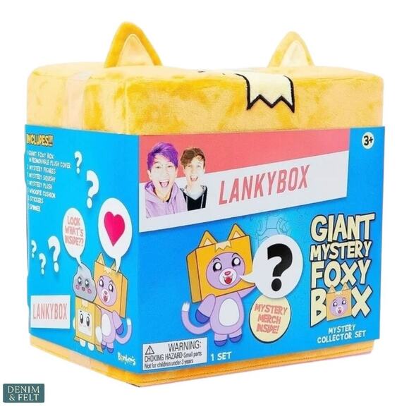LankyBox Giant Foxy Mystery Box Plush & Toys Set Kids Fun Collectibles NEW - Picture 1 of 13